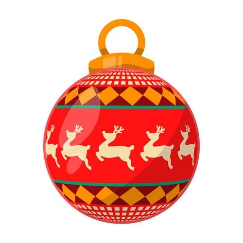 Christmas Decoration Reindeer Christmas Ornament Sticker
